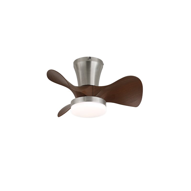 Luvora ventilator de tavan cu lumină din lemn, minimalist