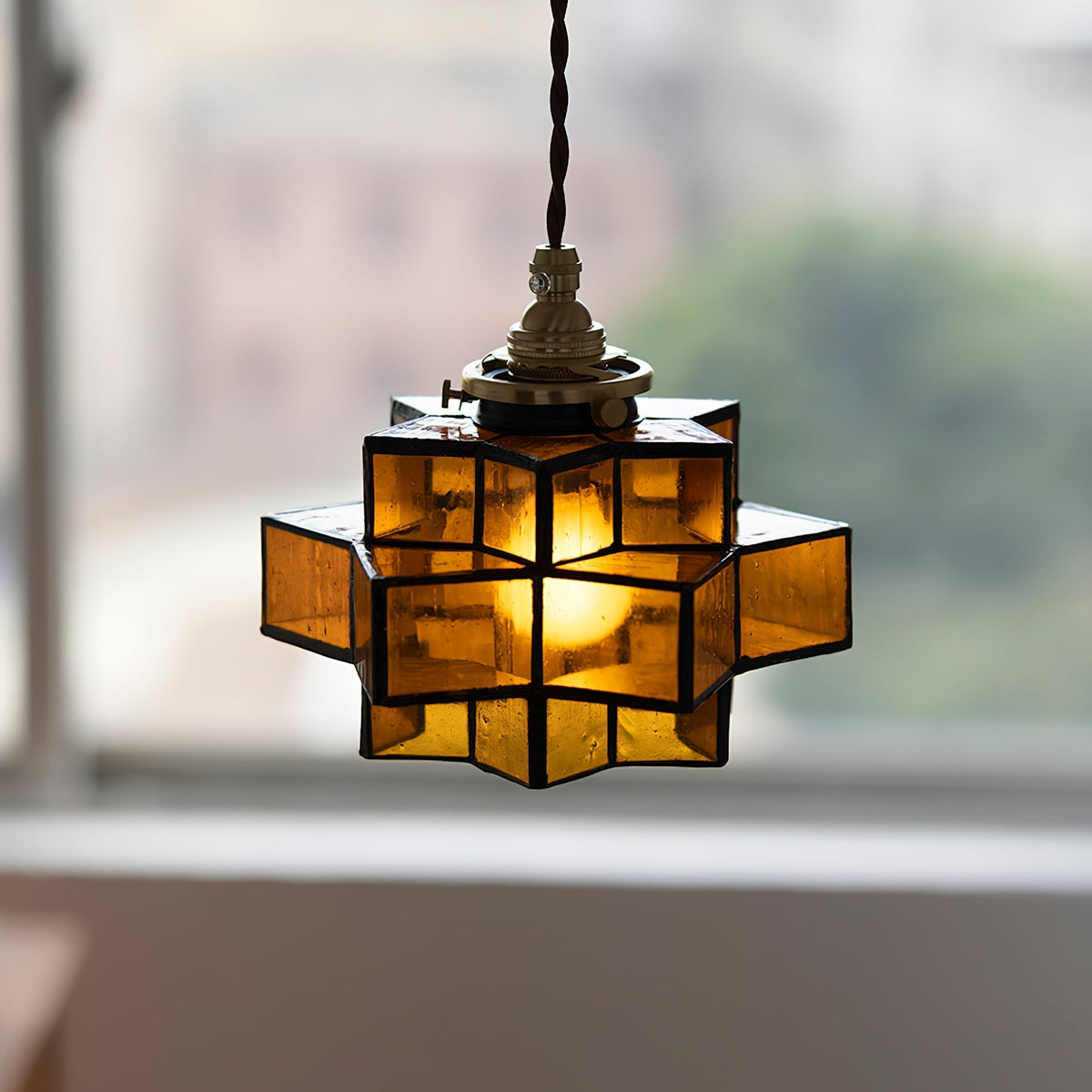 Mosaic lampă suspendată