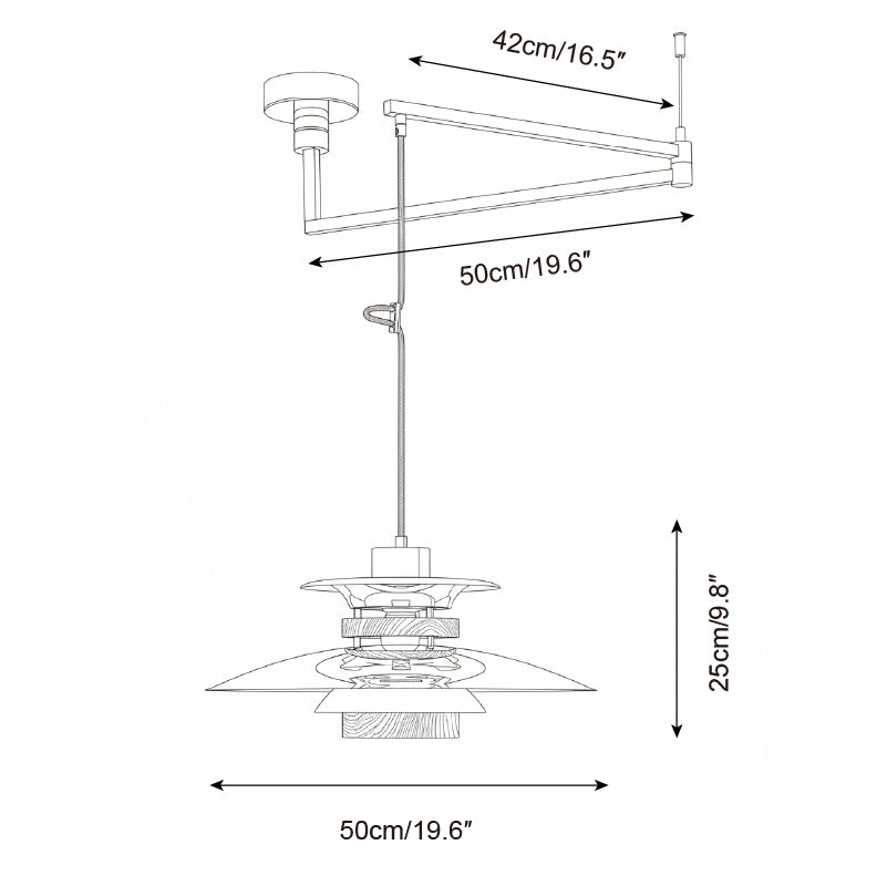 Calelette Swing Arm lampă suspendată
