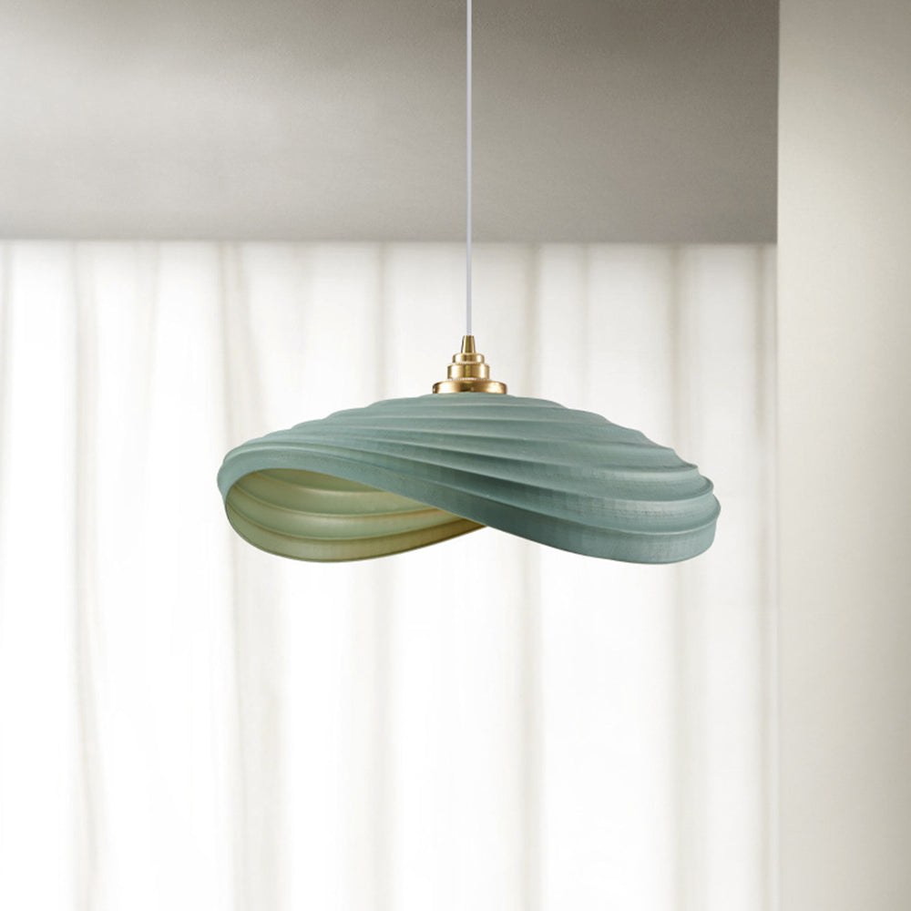Ritta Wabi-Sabi Minimalism Ripple lampă suspendată, Rășină & metal