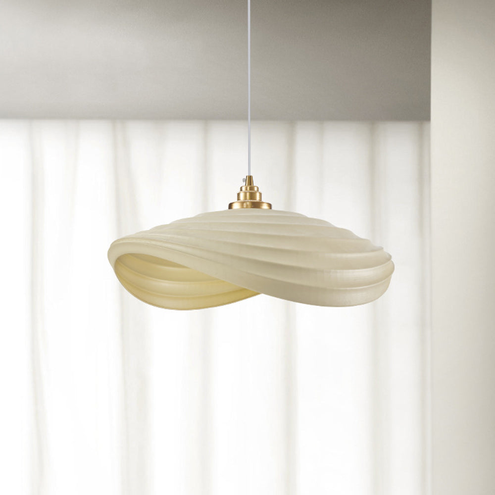 Ritta Wabi-Sabi Minimalism Ripple lampă suspendată, Rășină & metal