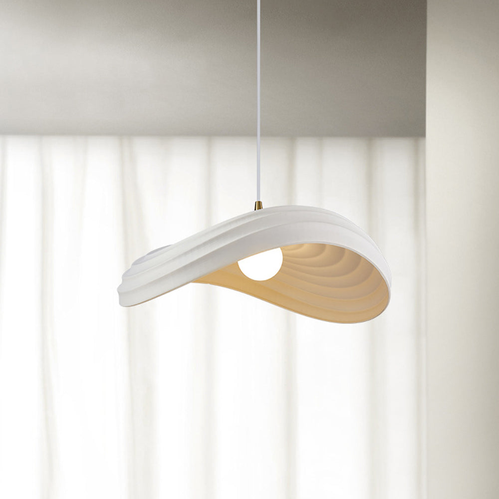 Ritta Wabi-Sabi Minimalism Ripple lampă suspendată, Rășină & metal