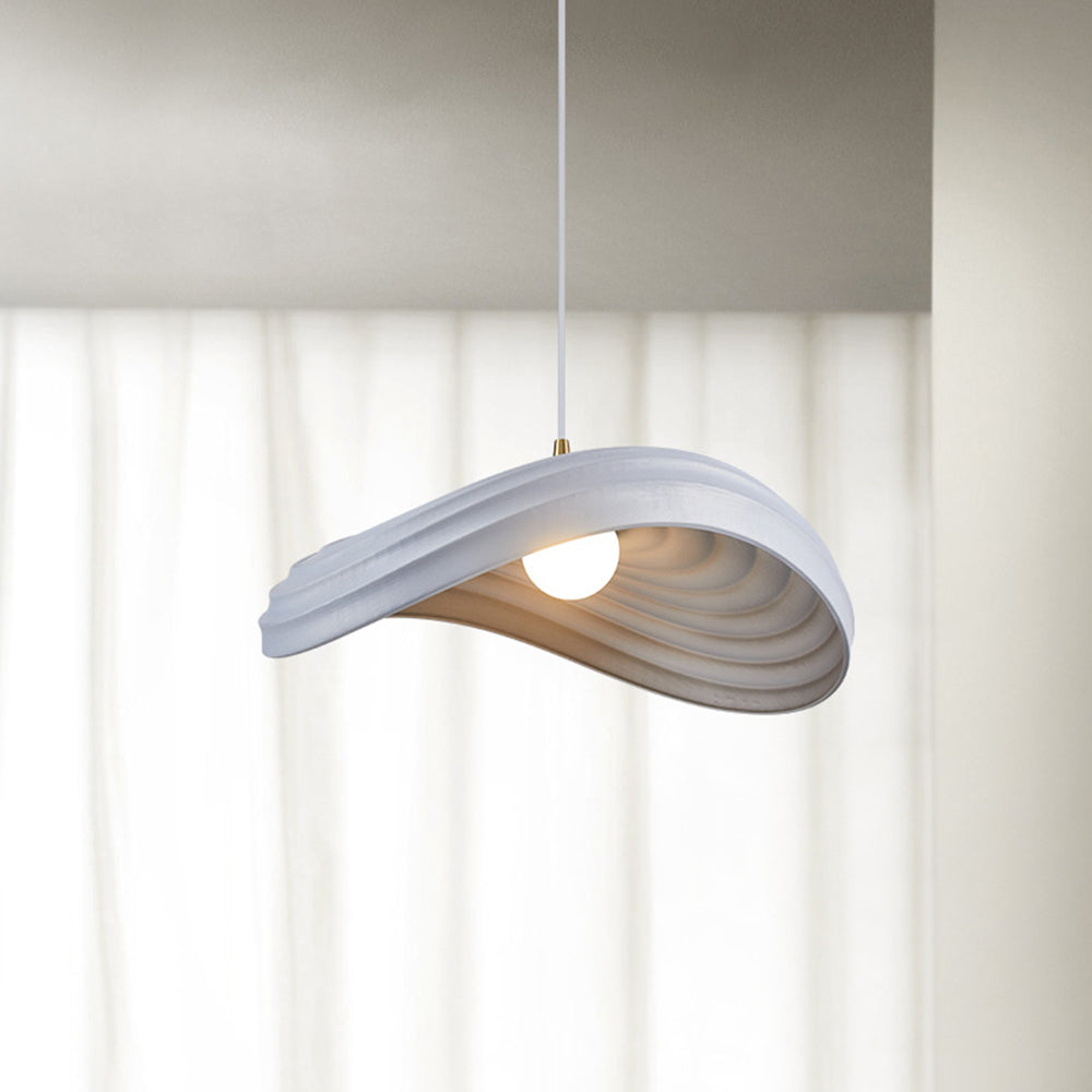 Ritta Wabi-Sabi Minimalism Ripple lampă suspendată, Rășină & metal