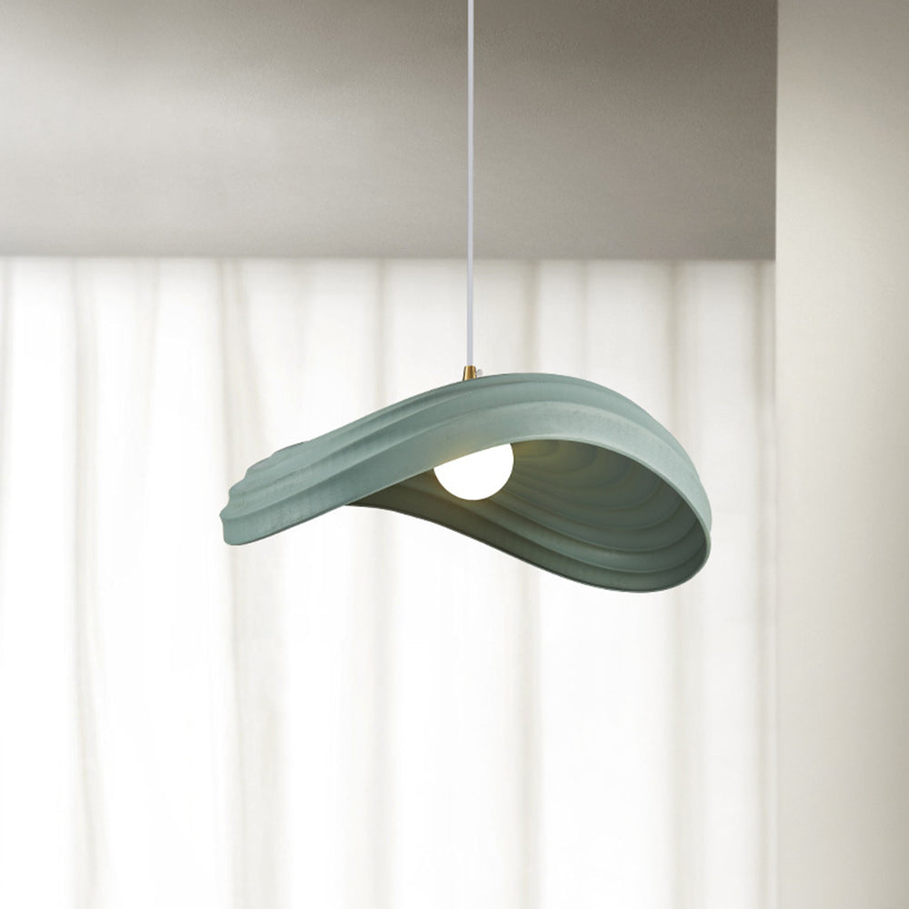 Ritta Wabi-Sabi Minimalism Ripple lampă suspendată, Rășină & metal