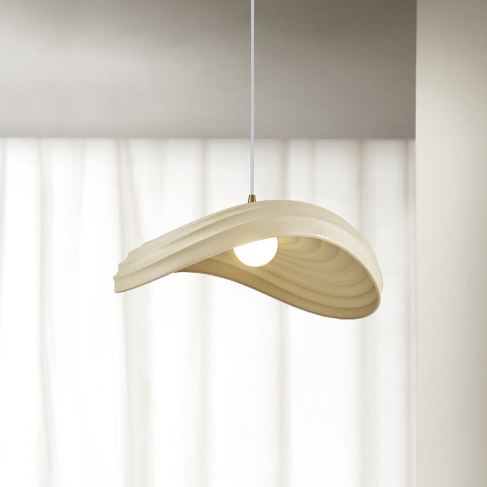 Ritta Wabi-Sabi Minimalism Ripple lampă suspendată, Rășină & metal