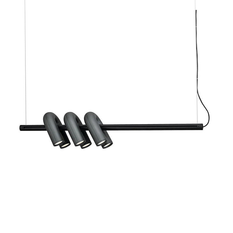 Arisha lampă suspendată modernă Lineară cu 3 Surse de Lumină în Formă de U