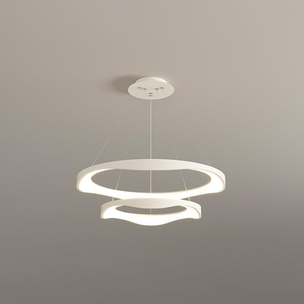 Arisha lampă suspendată Rond modern, negru/alb, Sufragerie