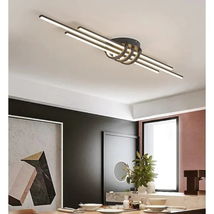 Arisha plafonieră LED modernă neagră/albă living