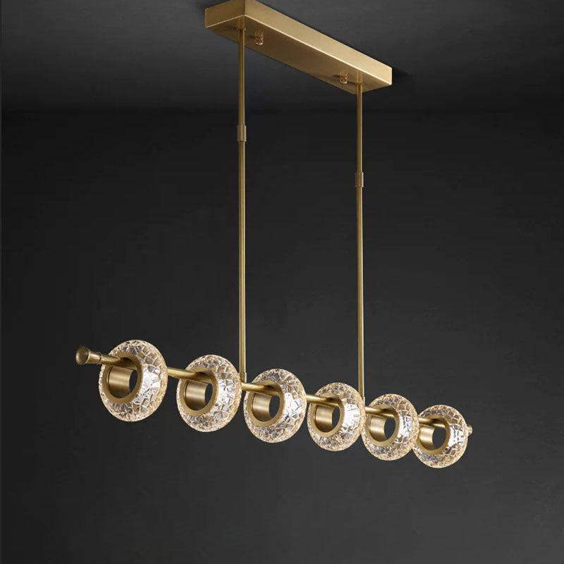 Kristy modern de lux lampă suspendată metal/sticlă aurie