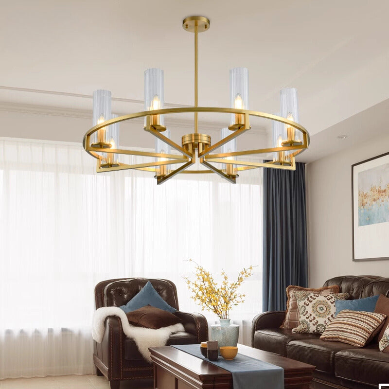 Arisha lampă suspendată postmodernă din sticlă și metal pentru living/cameră de dormit, în stil modern
