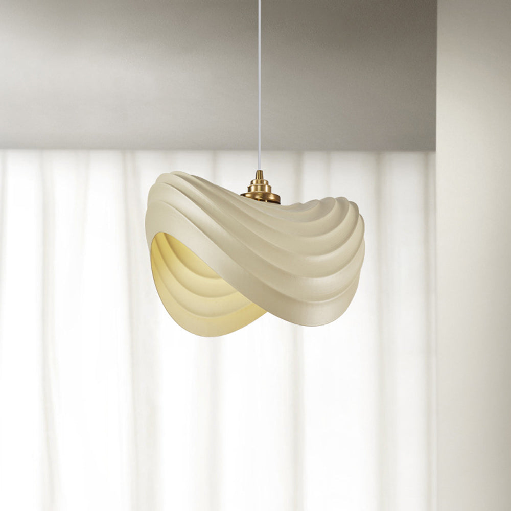 Ritta Wabi-Sabi Minimalism Ripple lampă suspendată, Rășină & metal