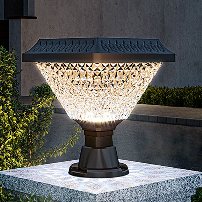 Ray modern Geometry Outdoor lampadar, negru