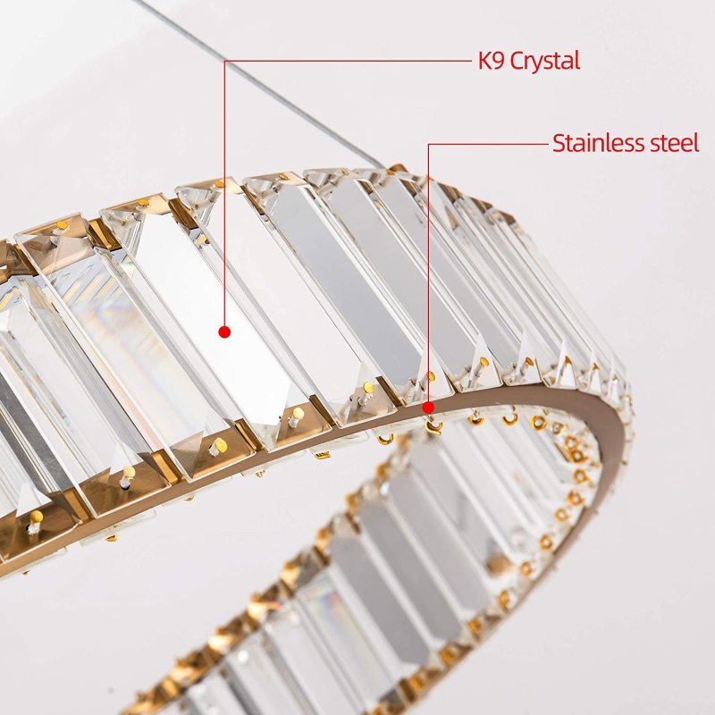 Kristy candelabru transparent din cristal, elegant, rotund