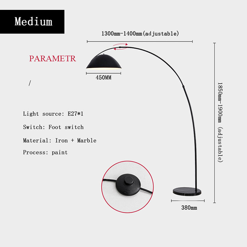 Avi lampadar modern cu Tije de Suspendare din metal, negru