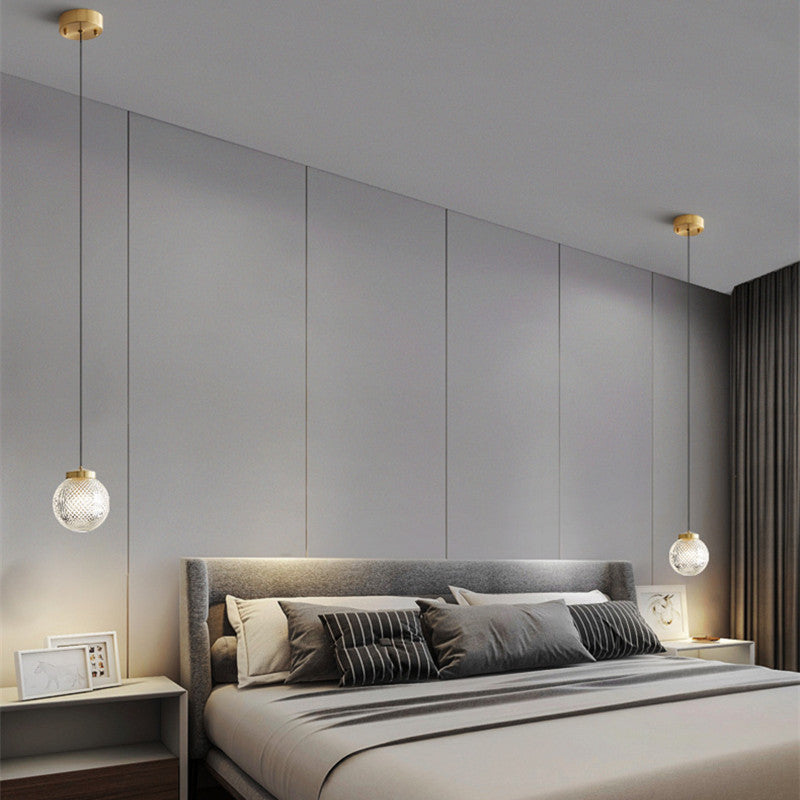 Arisha modern Circle sticlă lampă suspendată pentru dormitor și Hotel