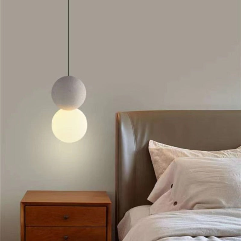 Avi lampă suspendată neagră din metal, modernă, LED, pentru dormitor și living