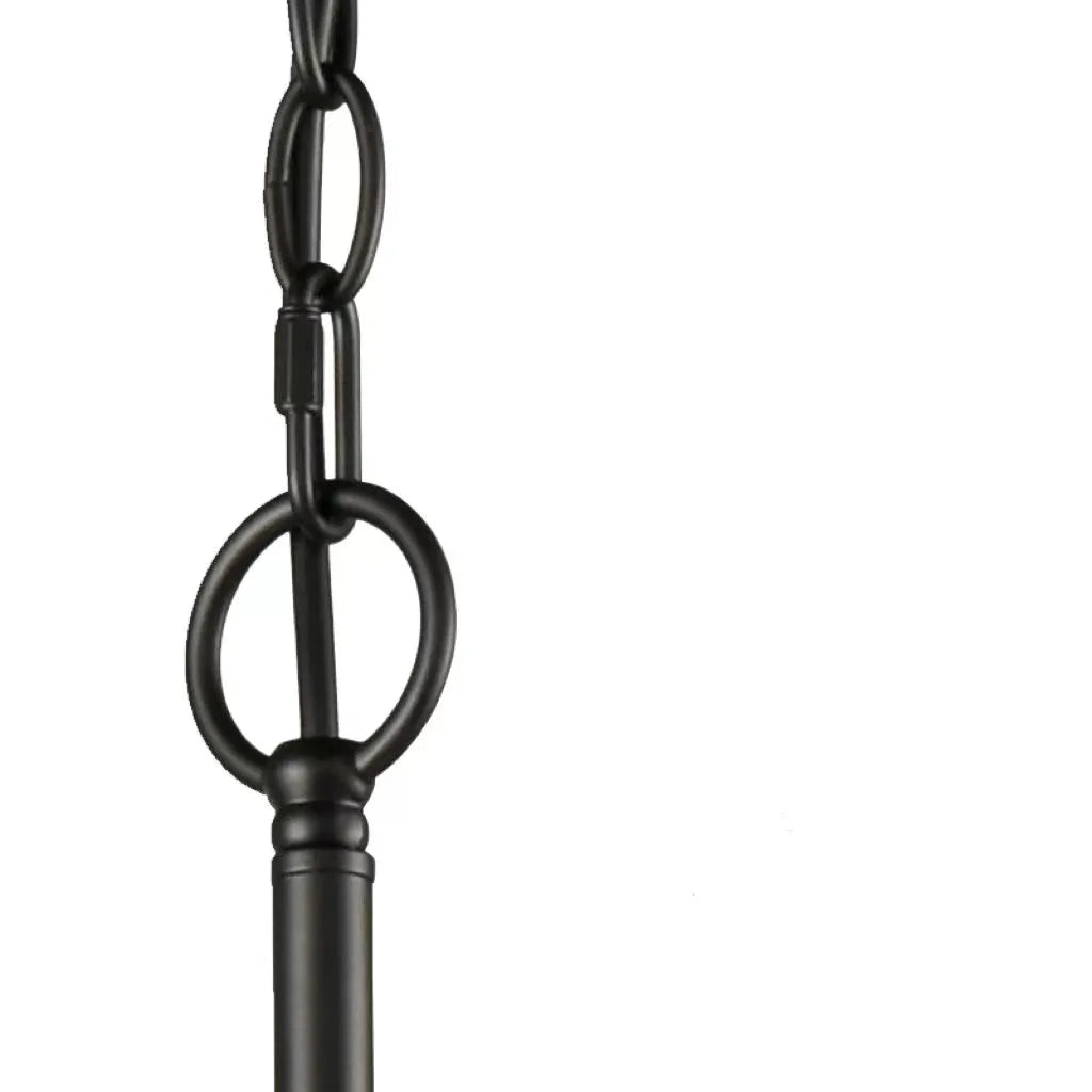 Silva candelabru negru din metal, modern, LED, pentru dormitor și living