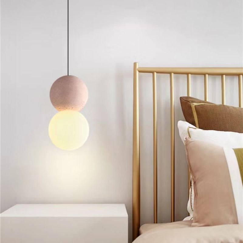 Avi lampă suspendată neagră din metal, modernă, LED, pentru dormitor și living