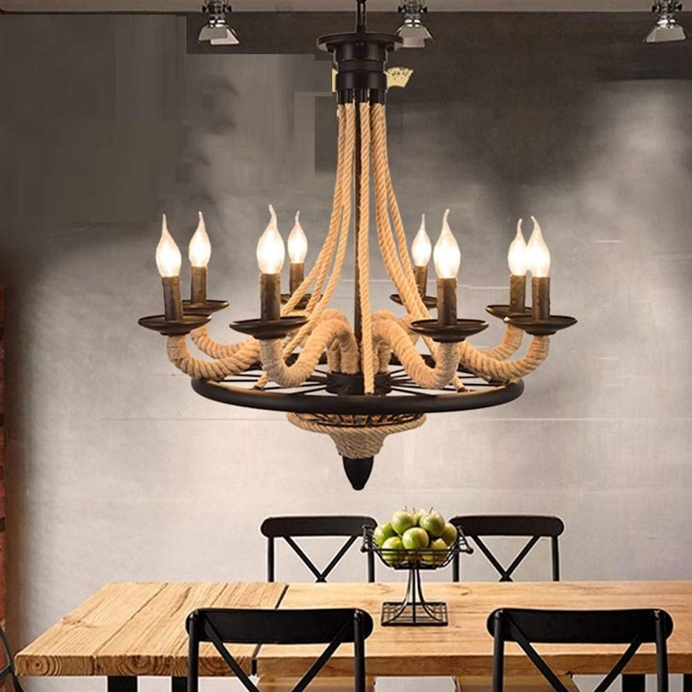 Epoch lampă suspendată  Antique LED negru metal/Coajă Bar, cu finisaj antichizat