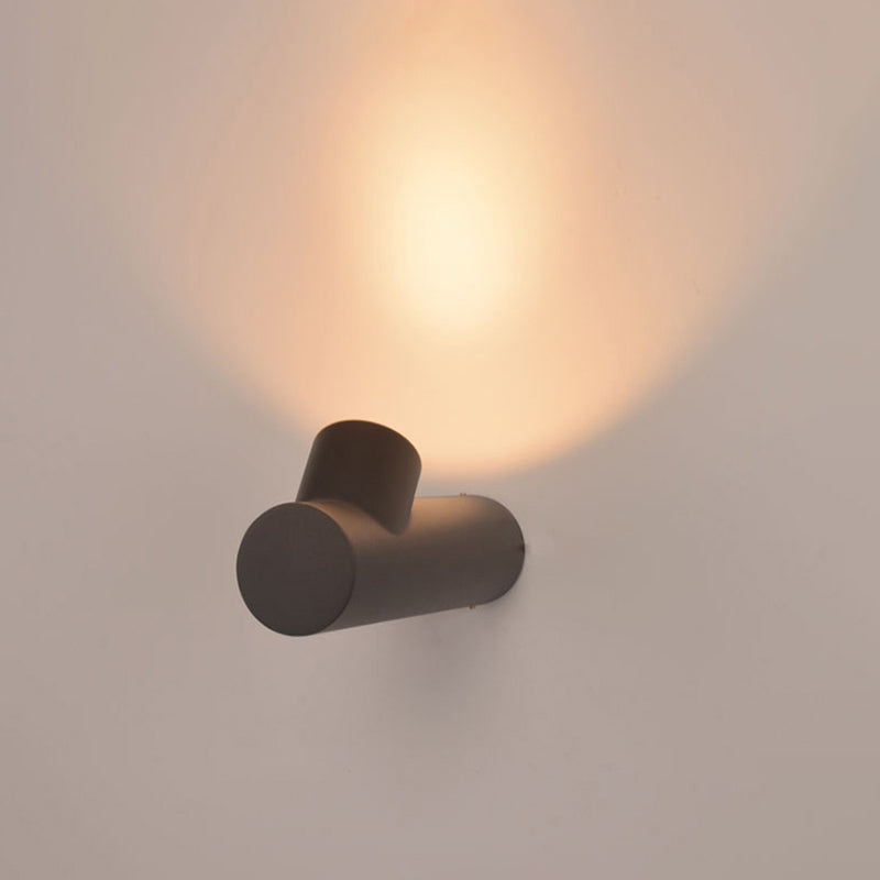 Ray modern Waterproof Outdoor Wall Lighting, alb & negru
