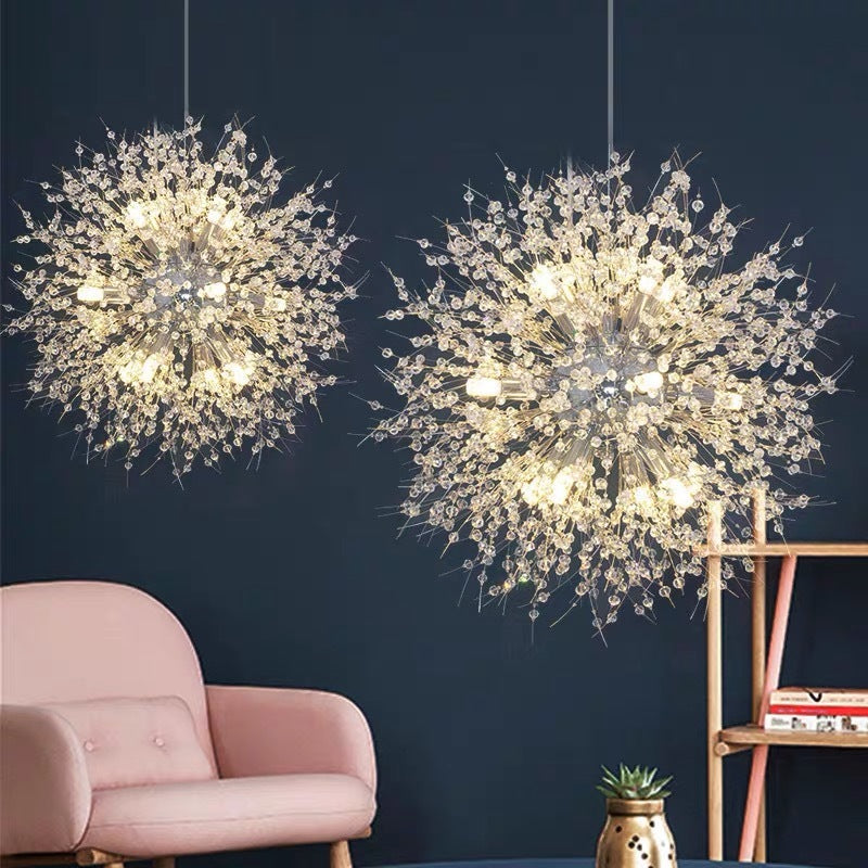 Arisha lampă suspendată elegantă Dandelion minimalistă de lux, aurie/Chrome