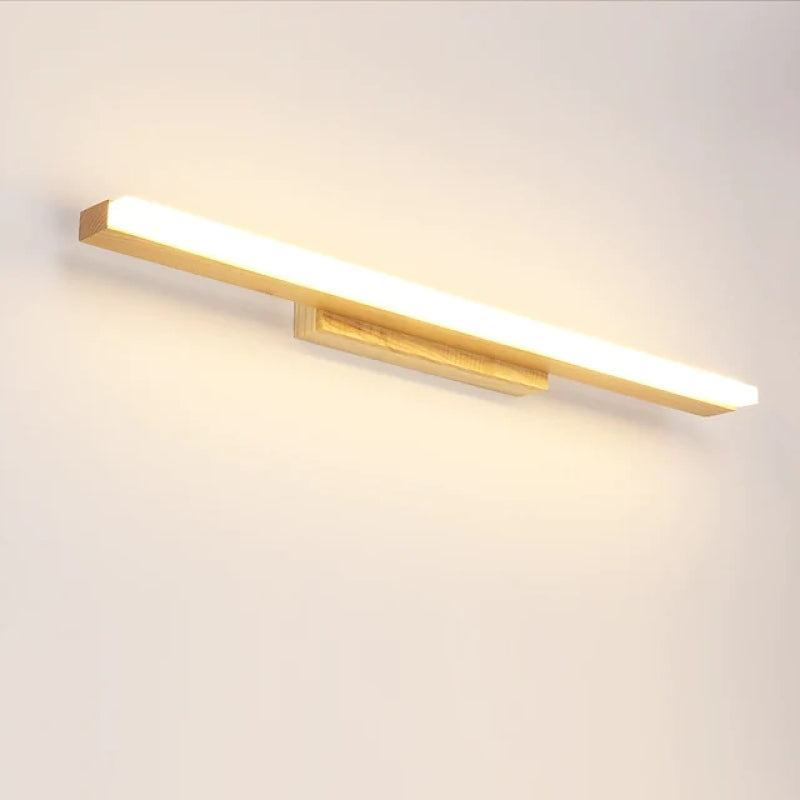 Arisha modern minimalist Linear Wooden aplică de perete, lemn/lemn de nuc