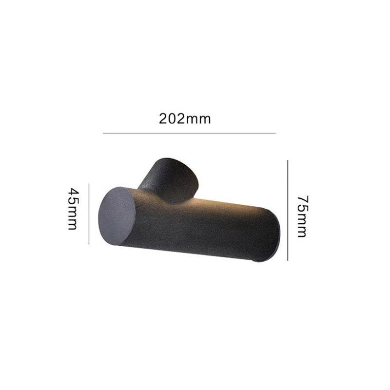 Ray modern Waterproof Outdoor Wall Lighting, alb & negru