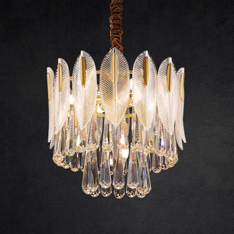 Arisha de lux Feather cristal candelabru, living