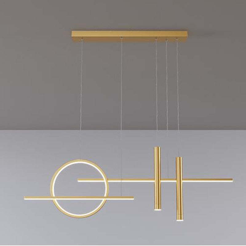 Arisha Minimalism lampă suspendată LED, inel neregulat, negru/ stins