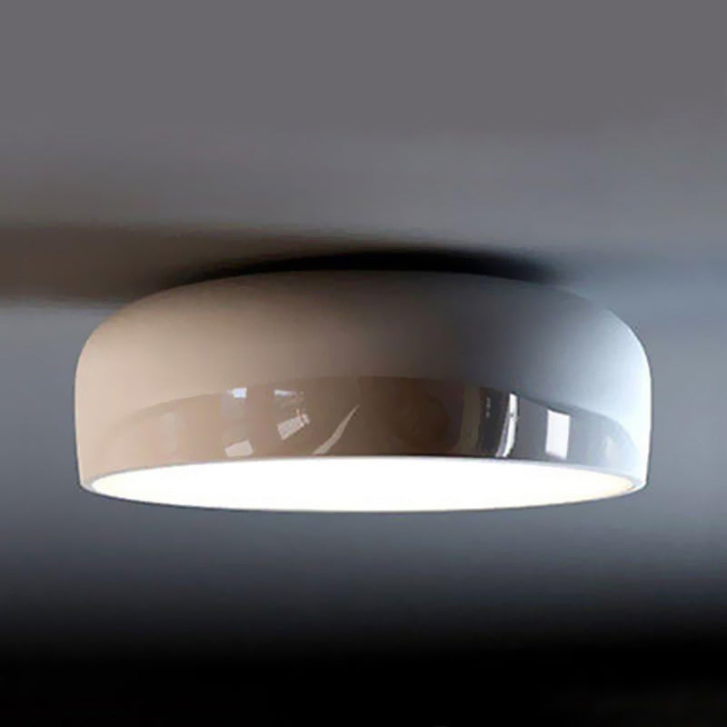 Arisha lampă de tavan modernă cu formă de farfurie din metal, negru/alb