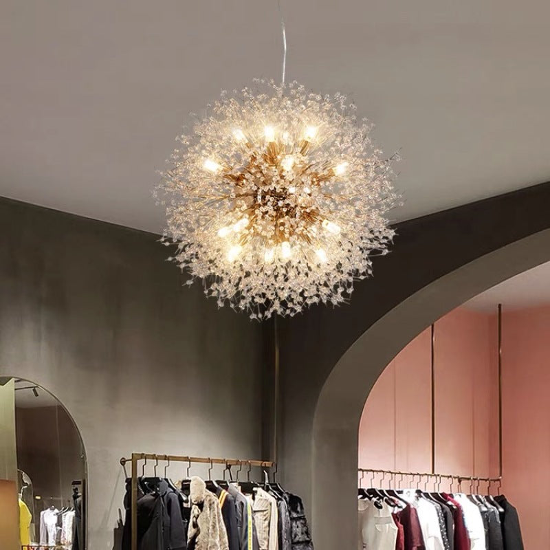 Arisha lampă suspendată elegantă Dandelion minimalistă de lux, aurie/Chrome