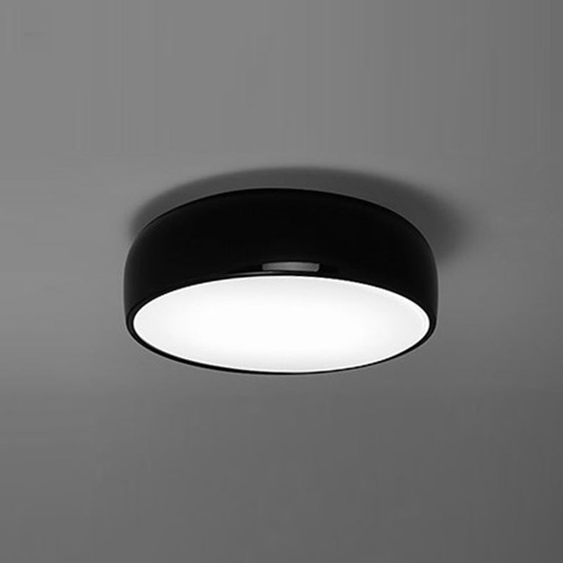 Arisha lampă de tavan modernă cu formă de farfurie din metal, negru/alb