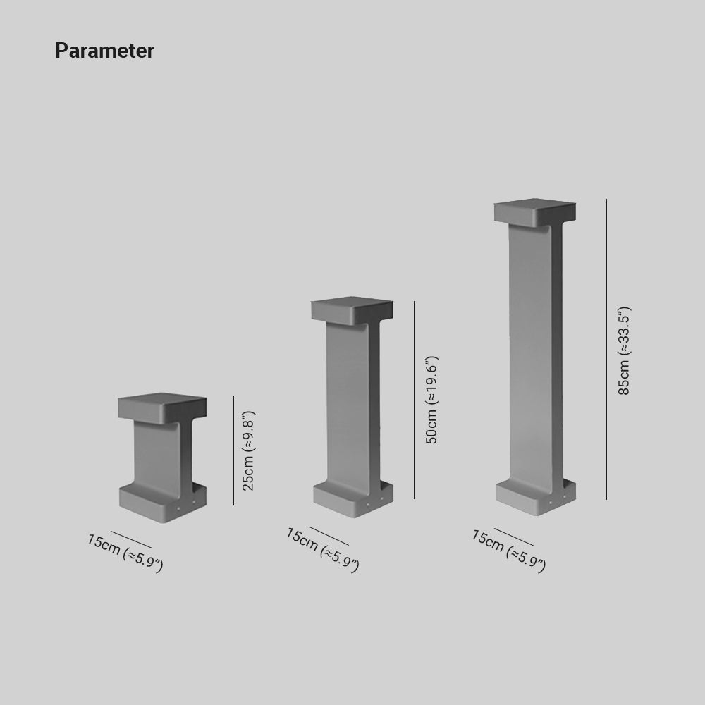 Ray modern metal T-Shaped Solar Outdoor Path Light, negru