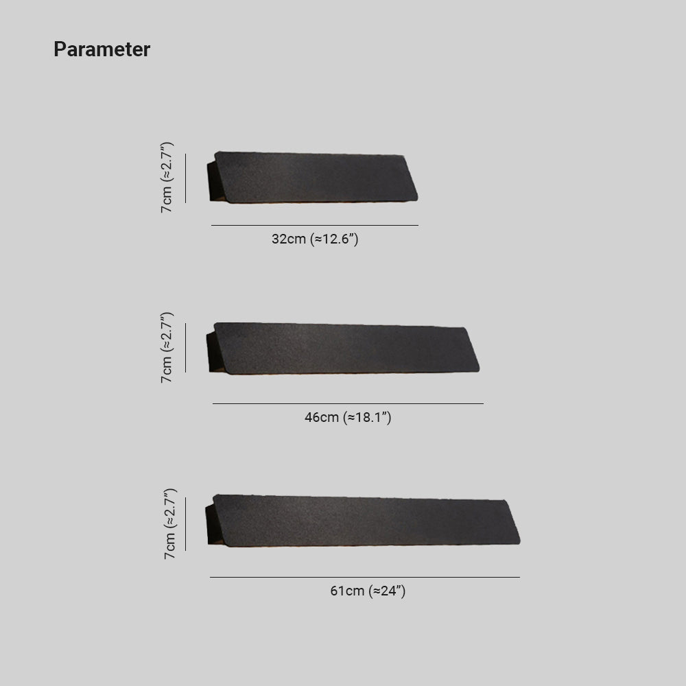 Ray aplică de perete pentru exterior industrial liniară din metal, negru/alb
