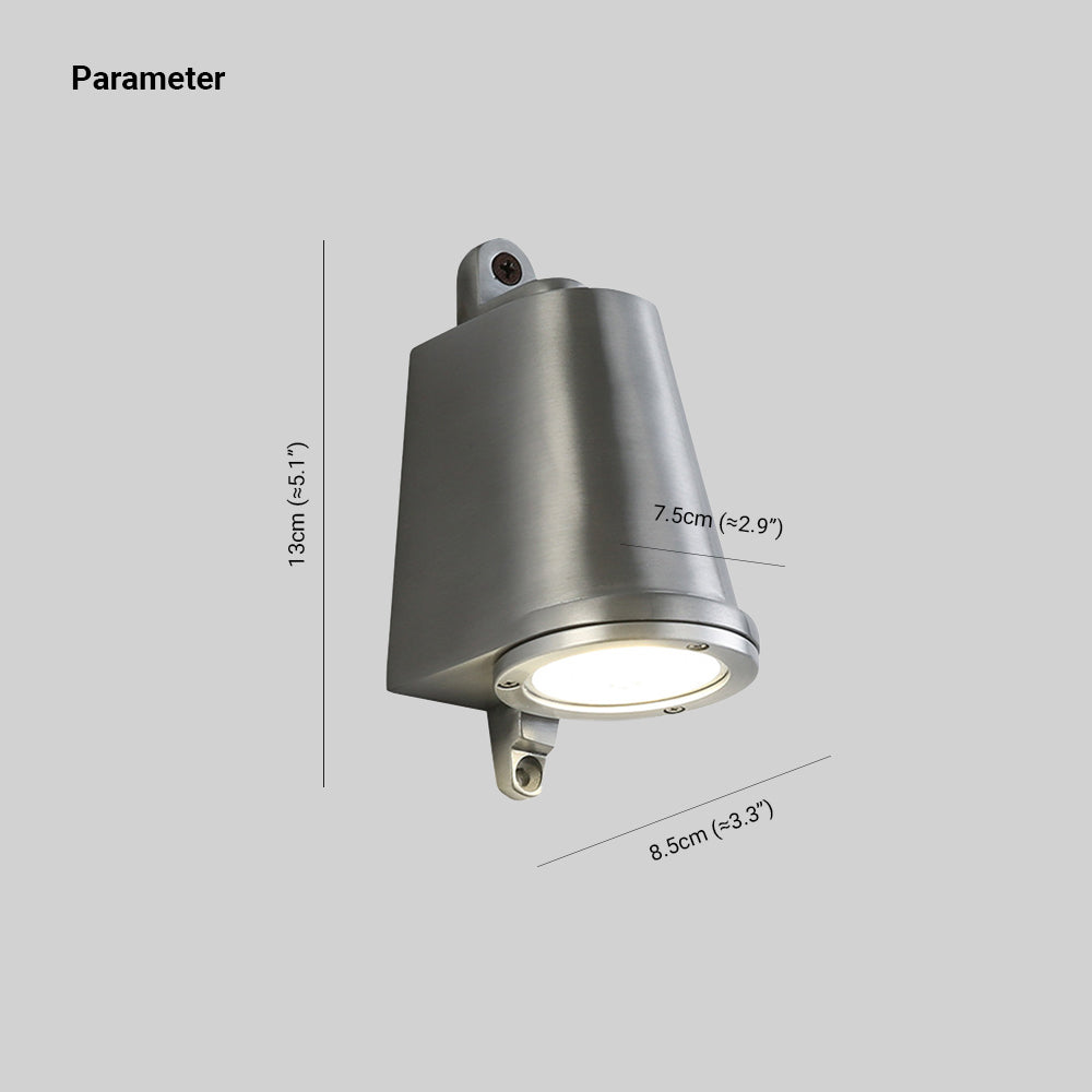 Ray aplică de perete industrială din metal, în formă de clopot, negru/gri/cupru/aluminiu