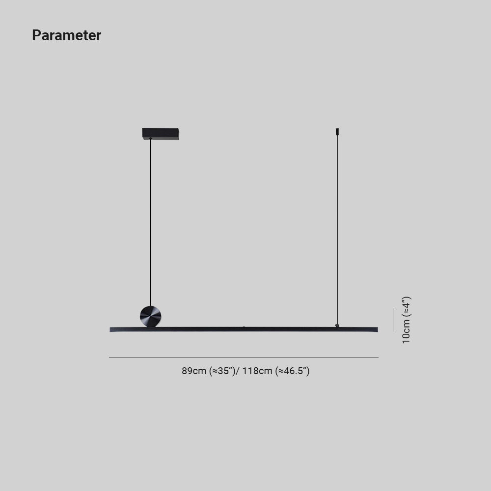 Arisha modern Linear Asimetric lampă suspendată