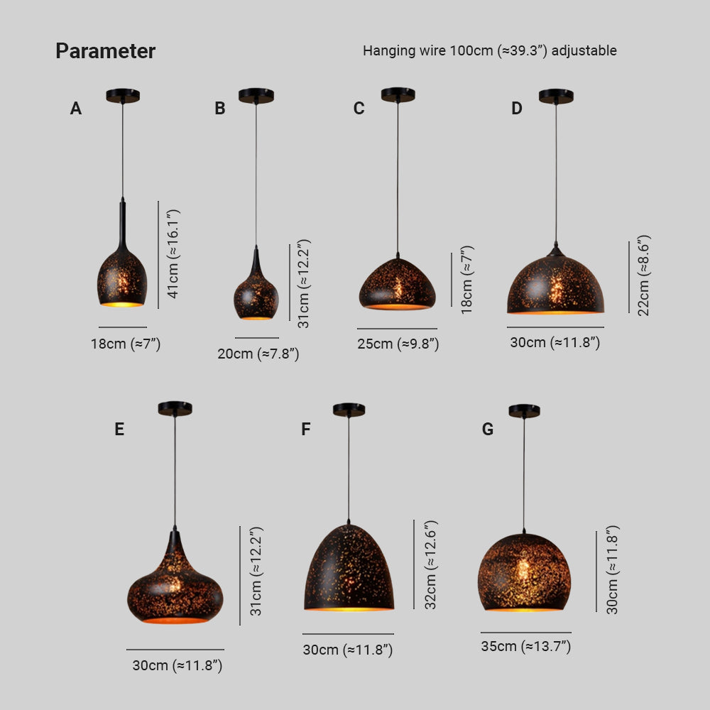 Alessio Geometry lampă suspendată, 7 Stil