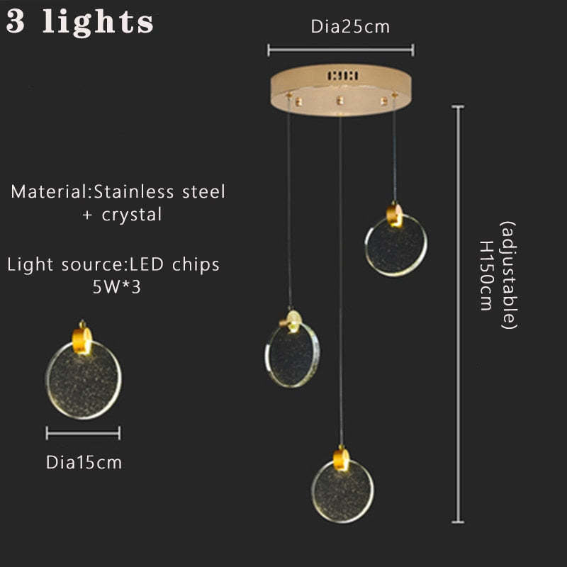 Kristy candelabru Circular Ripple Rotund din cristal auriu