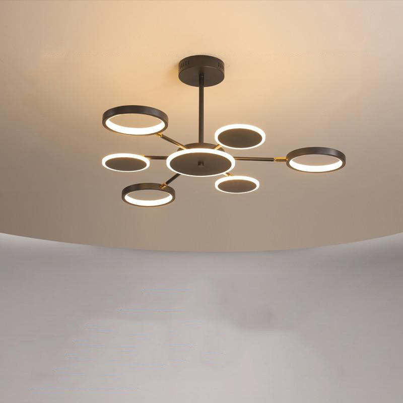Arisha candelabru modern LED Geometric negru Reglabil