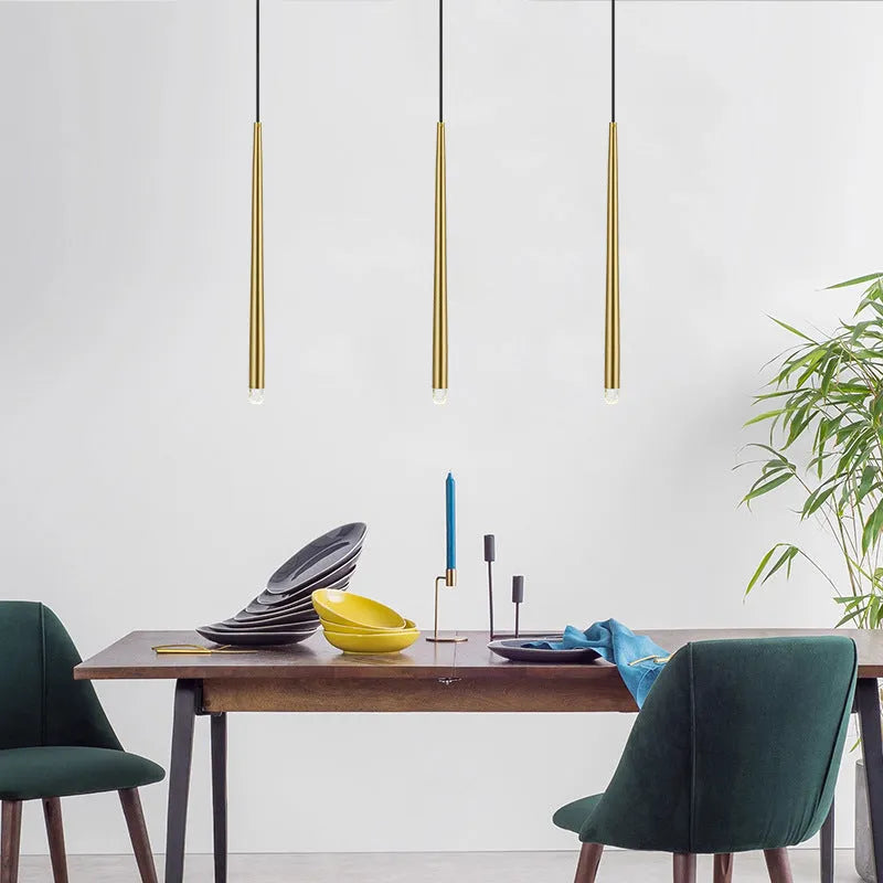 Arisha lampă suspendată liniară modernă, aur, living