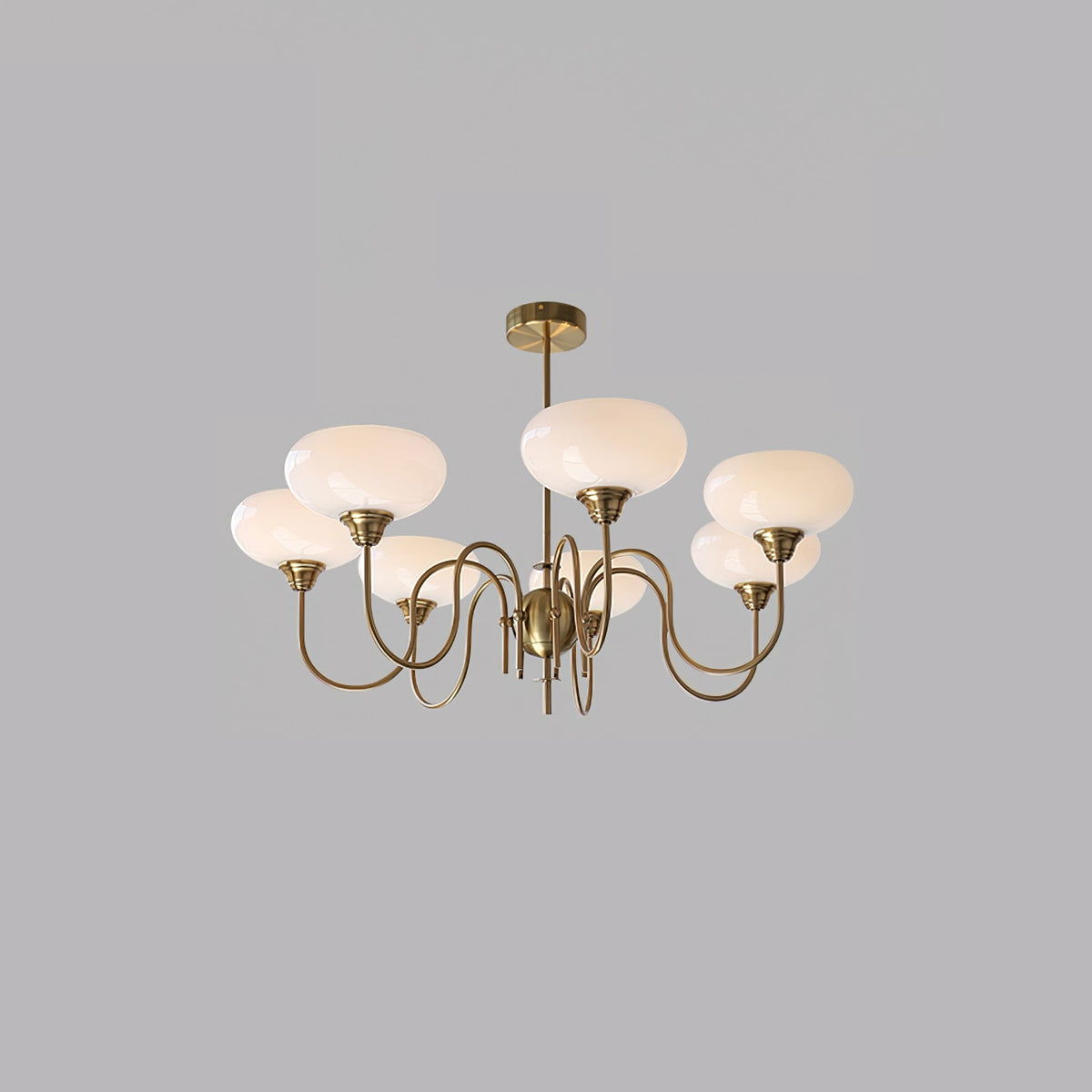 Silva Vintage LED metal Multi abajur Galben Becuri Lux living dormitor lampă suspendată, Aur/Crom, în culoare albă, în culoare crem