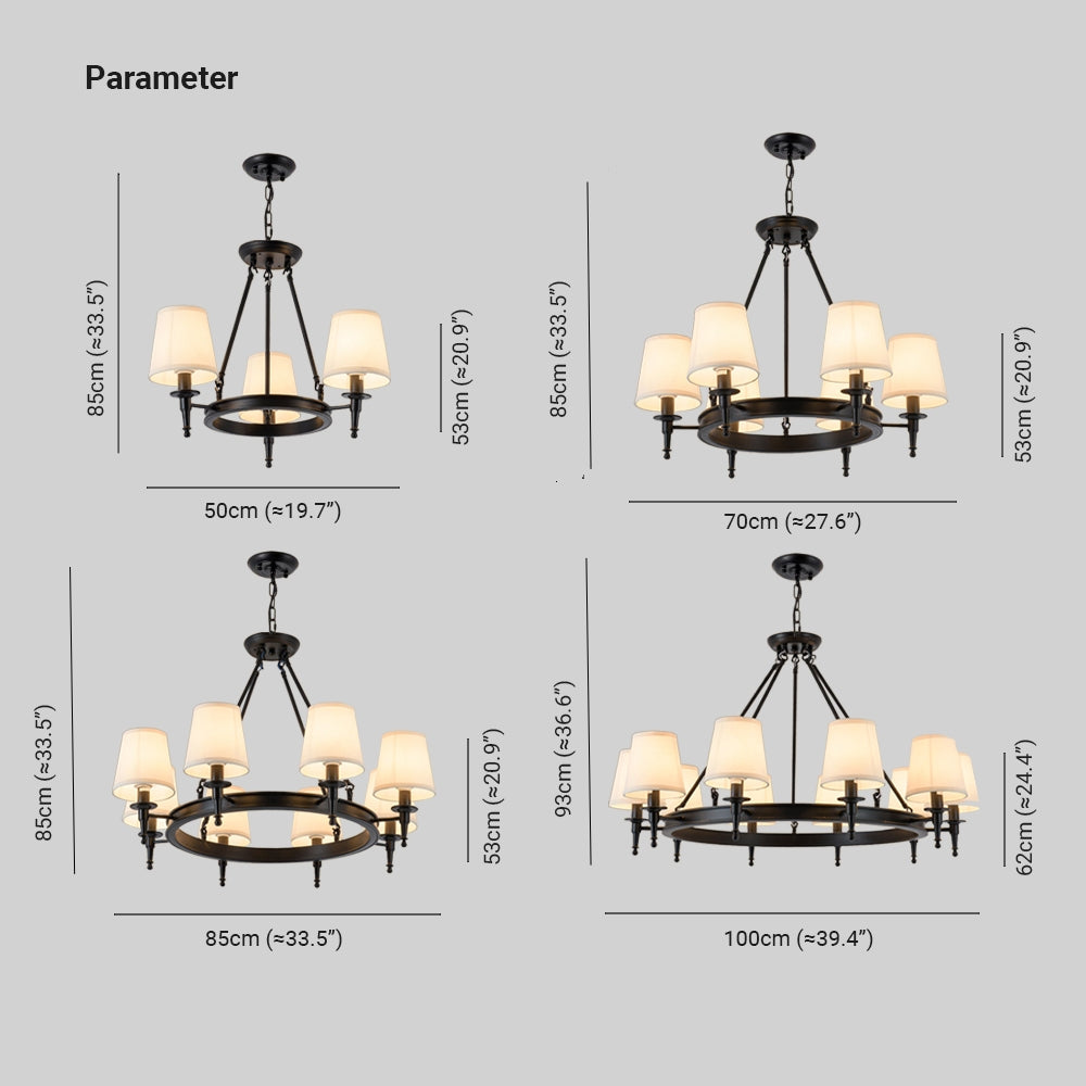 Silva candelabru  vintage din metal și țesătură, culoare neagră/cupru
