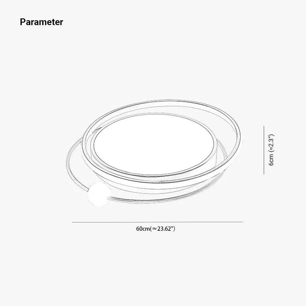 Arisha plafonieră aplicată modern Multi Orbit, negru/auriu