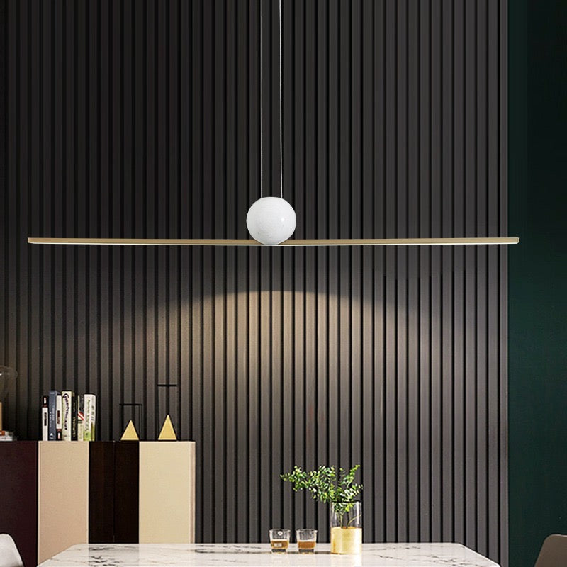 Arisha lampă suspendată din marmură, minimalistă, liniară, cu bule