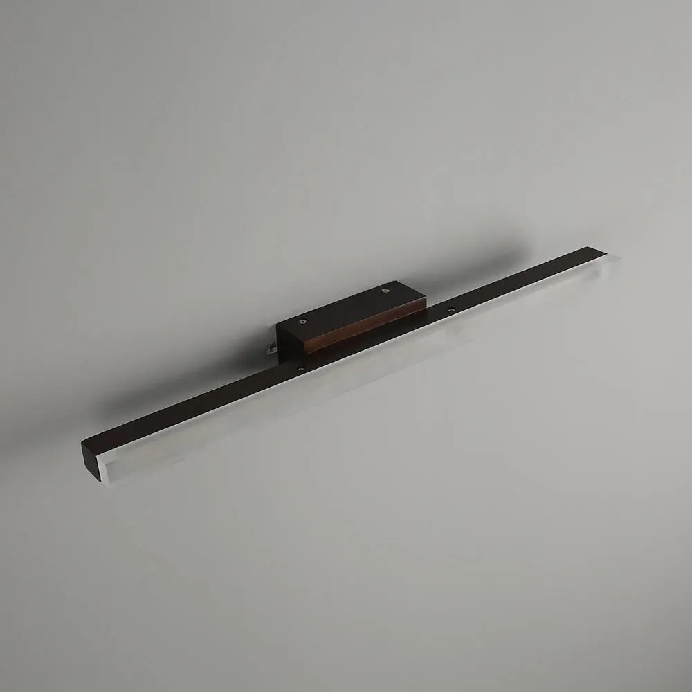 Arisha modern minimalist Linear Wooden aplică de perete, lemn/lemn de nuc