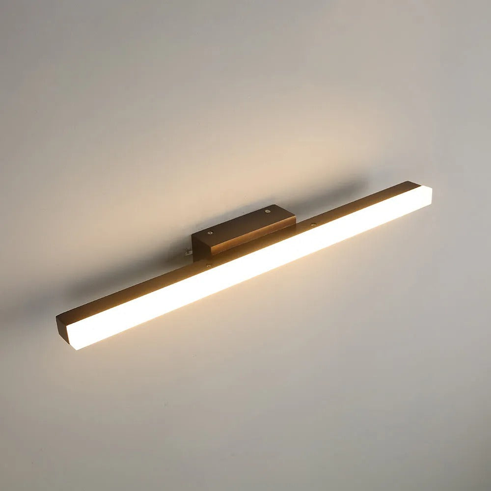 Arisha modern minimalist Linear Wooden aplică de perete, lemn/lemn de nuc