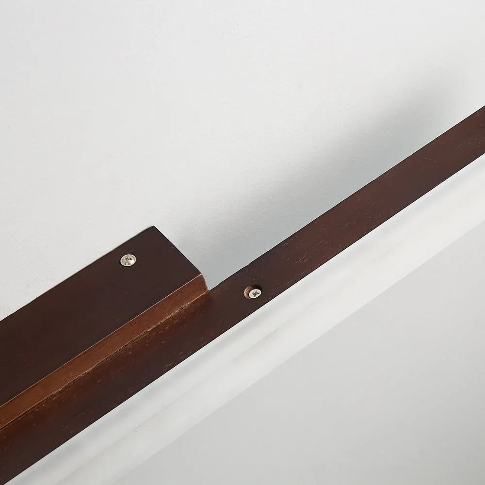 Arisha modern minimalist Linear Wooden aplică de perete, lemn/lemn de nuc