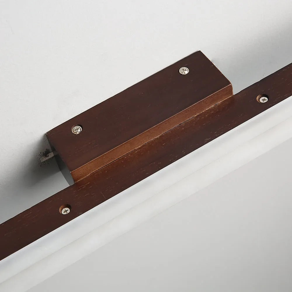 Arisha modern minimalist Linear Wooden aplică de perete, lemn/lemn de nuc