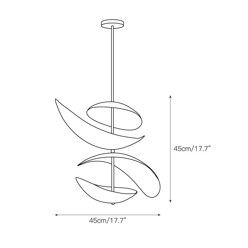 Unorara lampă suspendată Nordic flotant