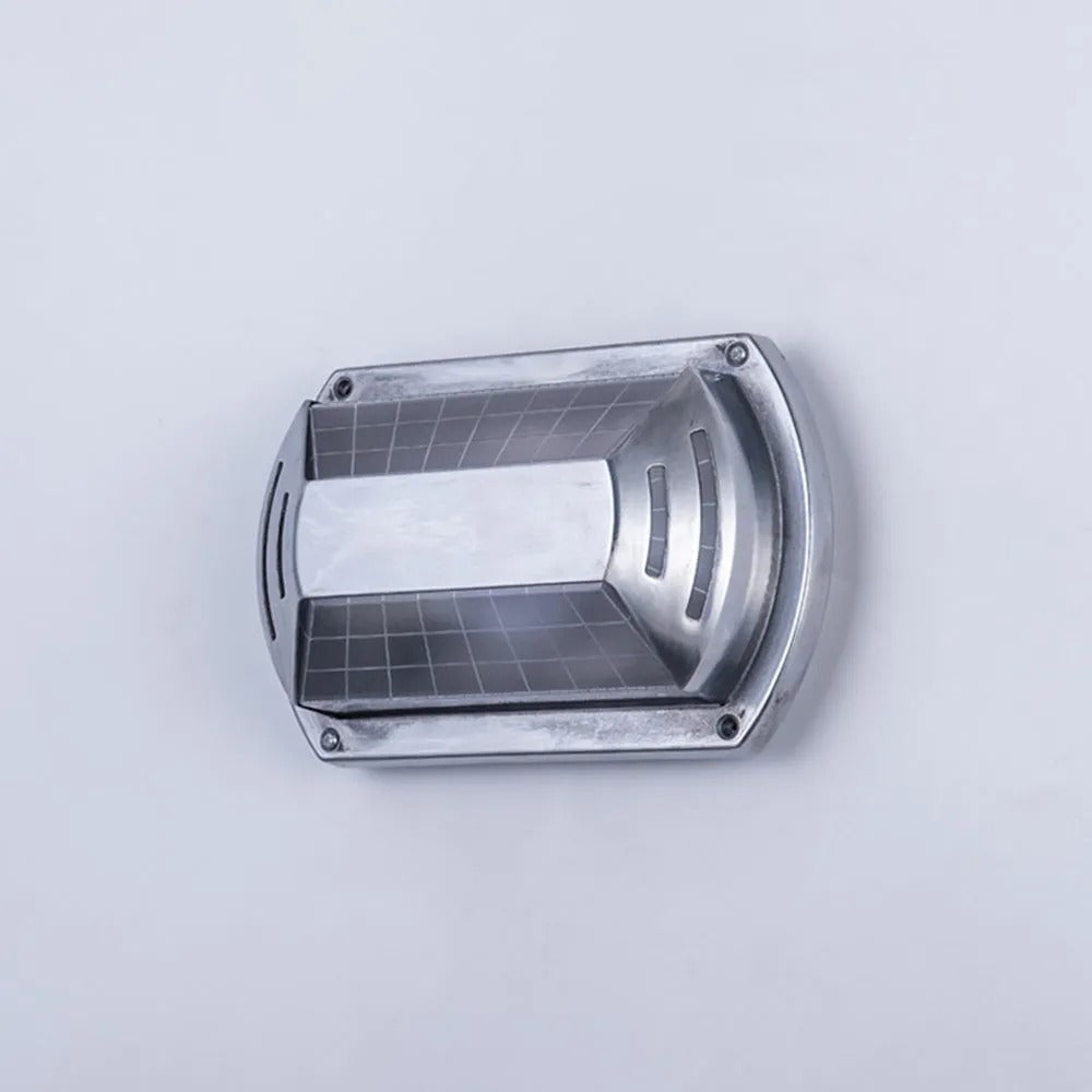 Wyre aplică de perete din metal și sticlă, geometrică, modernă, pentru exterior